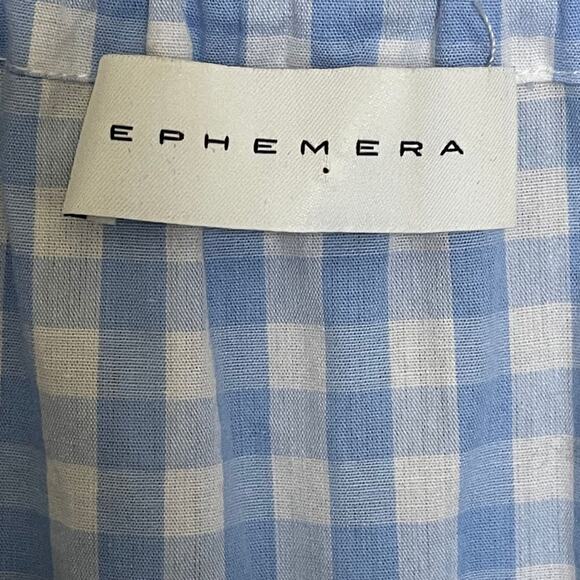 Ephemera Trapezee Maxi Dress Sky Gingham - Picture 7 of 8